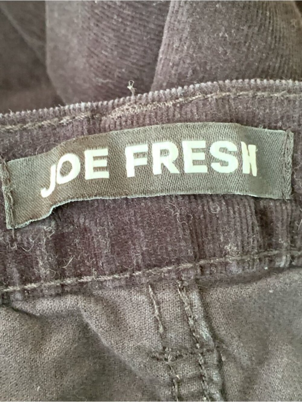 Joe Fresh High Rise Relaxed Flare Corduroy Pants - Picture 6 of 7